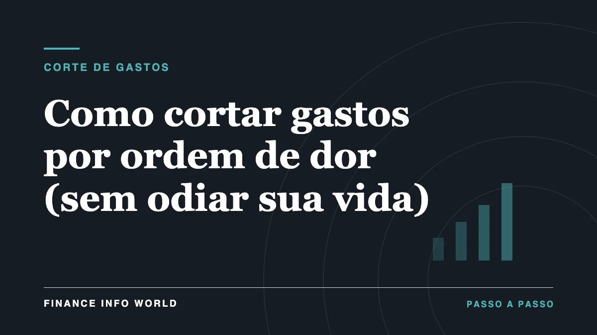 Capa do artigo: Como cortar gastos por ordem de dor (sem odiar sua vida)
