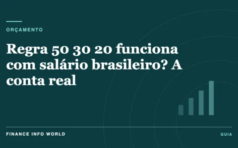 Capa do artigo: Regra 50 30 20 funciona com salário brasileiro? A conta real