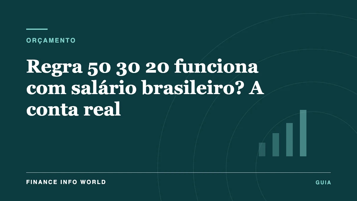 Capa do artigo: Regra 50 30 20 funciona com salário brasileiro? A conta real